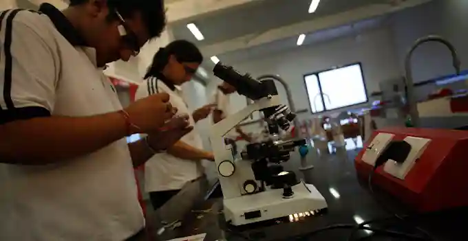 Jayshree Periwal High School biology laboratory Jaipur