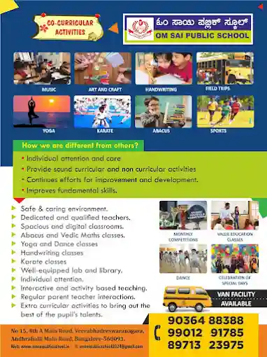 Om Sai Public School campus 2