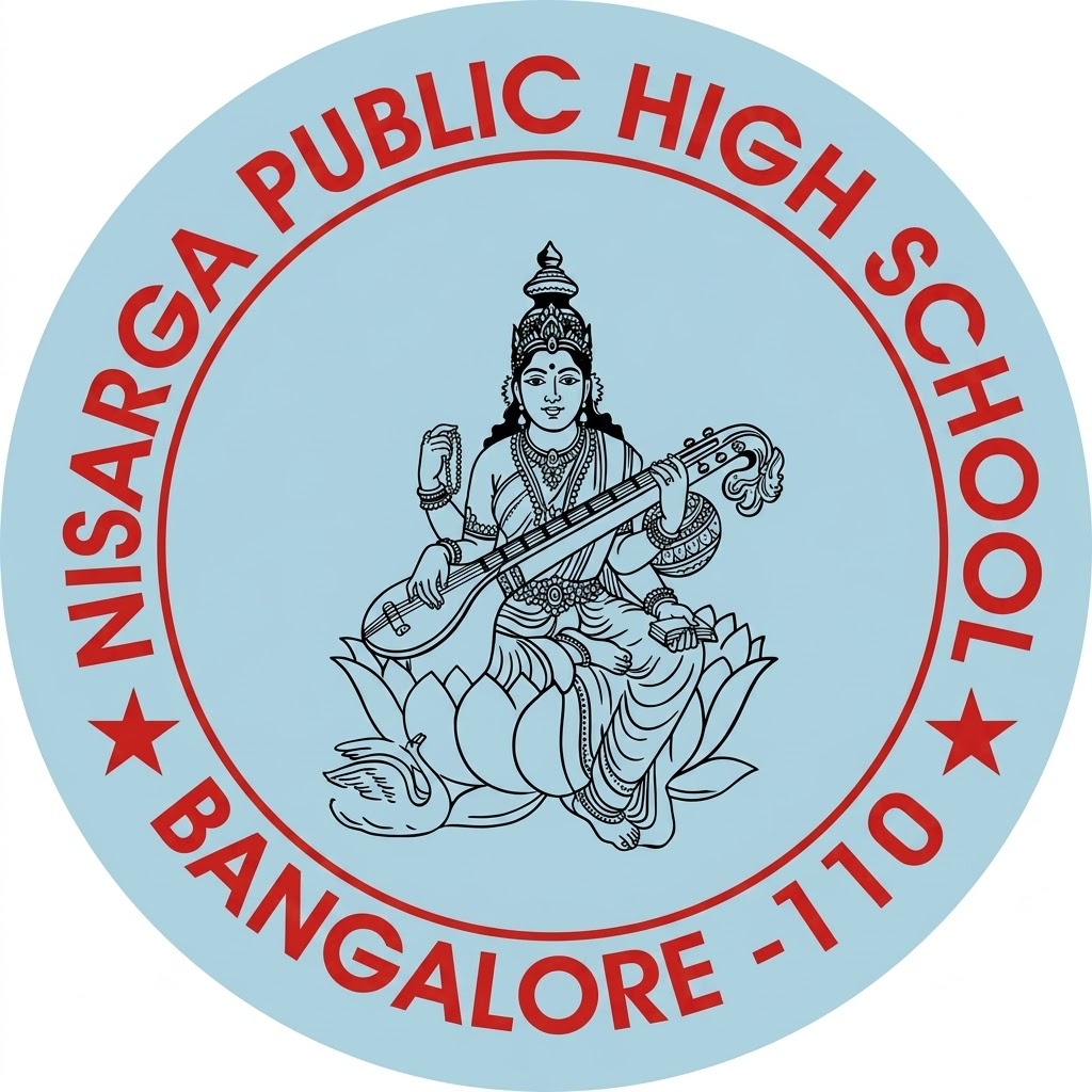 Nisarga Public high school logo