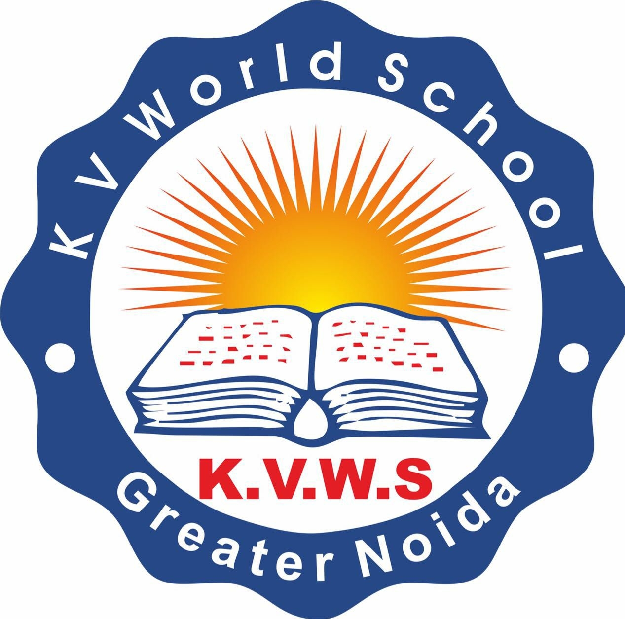 K V World School school campus photo