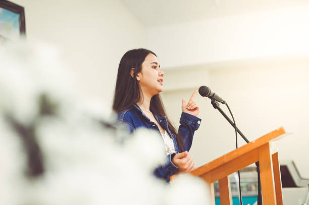 Girl speaking