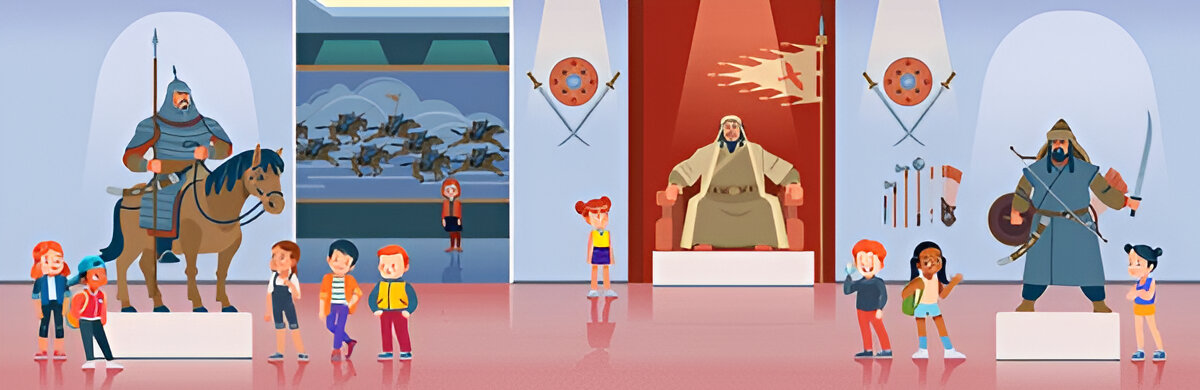 Children on an excursion to the museum