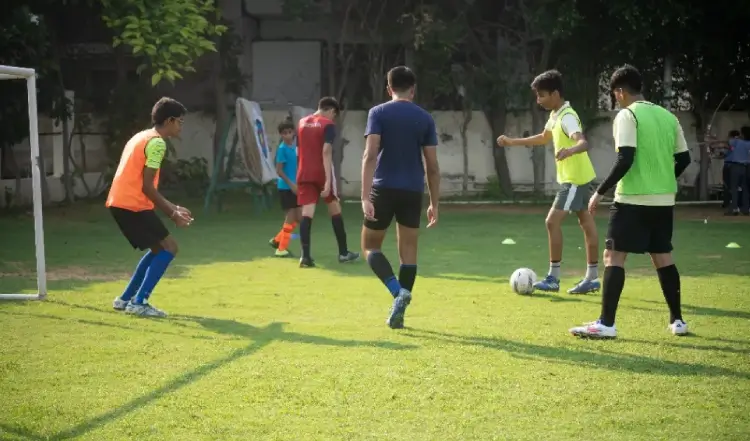 Football at MRIS Sector 46, Gurgaon