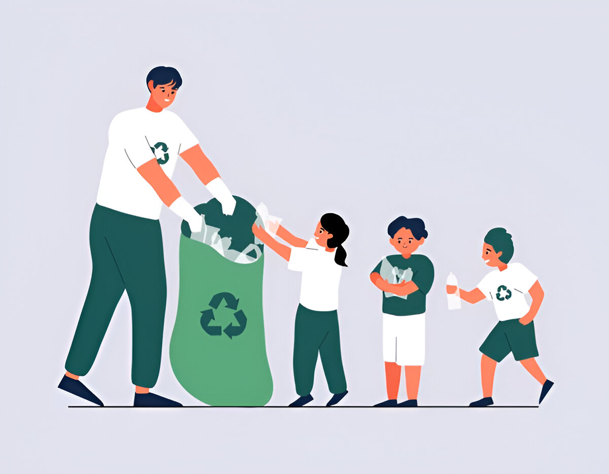 School-based community service: Students engaged in cleanliness drive
